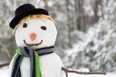 Snowman Winter Scene
